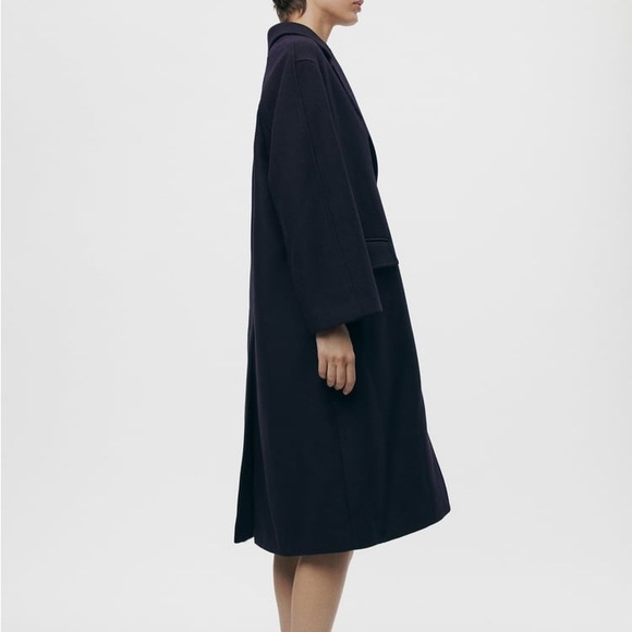 Zara Oversized Wool Blend Coat Size - Picture 11 of 16